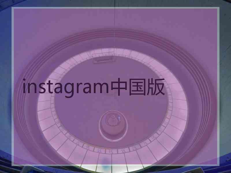 instagram中国版